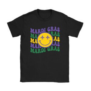 Retro Masquerade Mardi Gras Groovy Beads Parade Costume T-Shirt