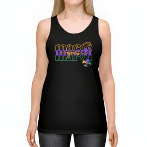 Retro Masquerade Mardi Gras Groovy Beads Parade Costume Tank Top 2