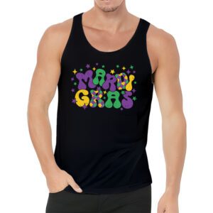 Retro Masquerade Mardi Gras Groovy Beads Parade Costume Tank Top 3 1