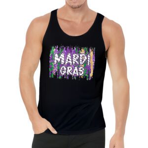 Retro Masquerade Mardi Gras Groovy Beads Parade Costume Tank Top 3 2