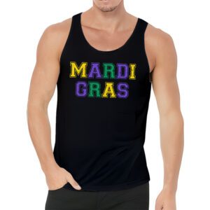 Retro Masquerade Mardi Gras Groovy Beads Parade Costume Tank Top 3 3