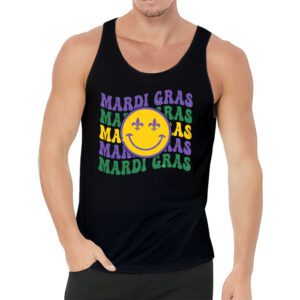 Retro Masquerade Mardi Gras Groovy Beads Parade Costume Tank Top 3 4