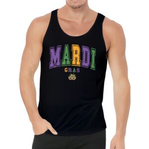 Retro Masquerade Mardi Gras Groovy Beads Parade Costume Tank Top 3 5