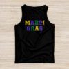 Retro Masquerade Mardi Gras Groovy Beads Parade Costume Tank Top