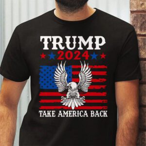 Retro Trump 2024 Take America Back American Flag Trump 2024 T Shirt 2 1