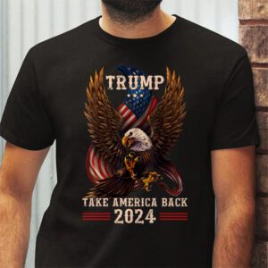 Retro Trump 2024 Take America Back American Flag Trump 2024 T Shirt 2 3