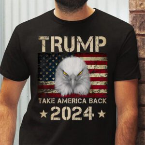 Retro Trump 2024 Take America Back American Flag Trump 2024 T Shirt 2 4