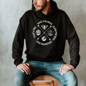 Save Bees Rescue Animals Recycle Plastic Earth Day Hoodie 2 4