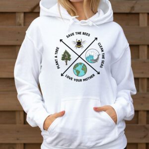 Save Bees Rescue Animals Recycle Plastic Earth Day Hoodie 3 1