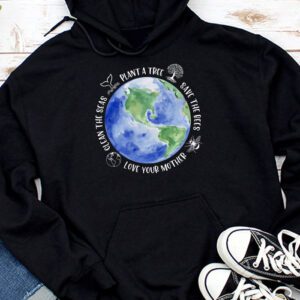 Save Bees Rescue Animals Recycle Plastic Earth Day Hoodie