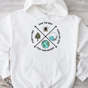 Save Bees Rescue Animals Recycle Plastic Earth Day Hoodie