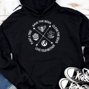 Save Bees Rescue Animals Recycle Plastic Earth Day Hoodie