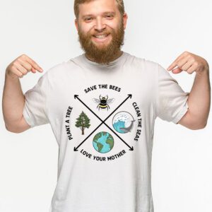 Save Bees Rescue Animals Recycle Plastic Earth Day T Shirt 2 2