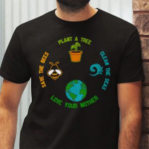 Save Bees Rescue Animals Recycle Plastic Earth Day T Shirt 2 3