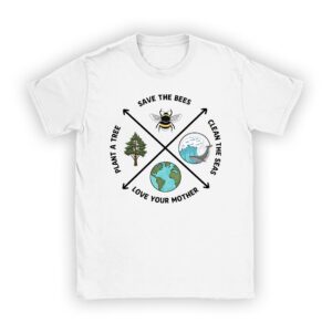 Save Bees Rescue Animals Recycle Plastic Earth Day T-Shirt