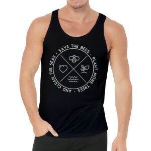 Save Bees Rescue Animals Recycle Plastic Earth Day Tank Top 3 5