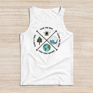 Save Bees Rescue Animals Recycle Plastic Earth Day Tank Top
