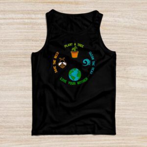 Save Bees Rescue Animals Recycle Plastic Earth Day Tank Top