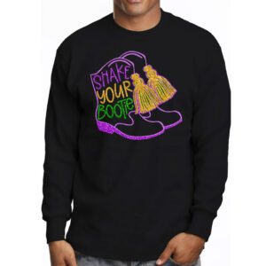 Shake Your Bootie Mardi Gras Longsleeve Tee 3 4