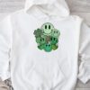 Shamrock Smile Face Disco Retro Groovy St Patricks Day Lucky Hoodie