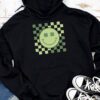 Shamrock Smile Face Disco Retro Groovy St Patricks Day Lucky Hoodie