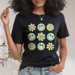 Shamrock Smile Face Disco Retro Groovy St Patricks Day Lucky T Shirt 1 5