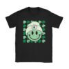 Shamrock Smile Face Disco Retro Groovy St Patricks Day Lucky T-Shirt