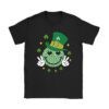 Shamrock Smile Face Disco Retro Groovy St Patricks Day Lucky T-Shirt