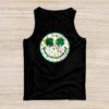 Shamrock Smile Face Disco Retro Groovy St Patricks Day Lucky Tank Top
