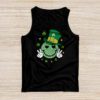 Shamrock Smile Face Disco Retro Groovy St Patricks Day Lucky Tank Top