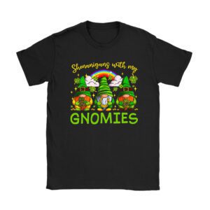 Shenanigans With My Gnomies Shamrock Happy St Patricks Day T-Shirt