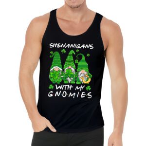 Shenanigans With My Gnomies Shamrock Happy St Patricks Day Tank Top 3 4