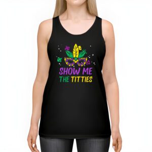 Show Me The Titties Funny Mardi Gras Festival Party Costume Tank Top 2 3