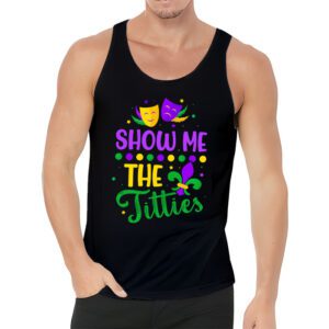 Show Me The Titties Funny Mardi Gras Festival Party Costume Tank Top 3 4