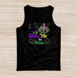 Show Me The Titties Funny Mardi Gras Festival Party Costume Tank Top