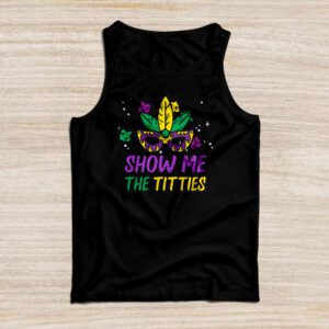 Show Me The Titties Funny Mardi Gras Festival Party Costume Tank Top