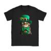 St Patricks Day Cat Shamrock For Men Women Celebration Cool T-Shirt