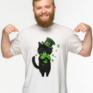 St Patricks Day Cat Shamrock For Men Women Celebration Cool T Shirt 2 1