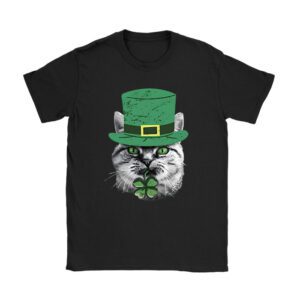 St Patricks Day Cat Shamrock For Men Women Celebration Cool T-Shirt