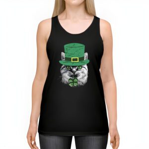 St Patricks Day Cat Shamrock For Men Women Celebration Cool Tank Top 2 2