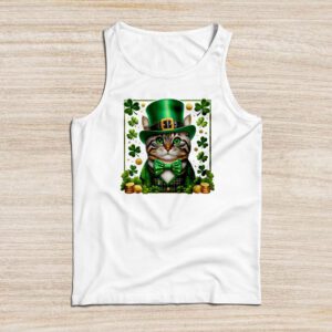 St Patricks Day Cat Shamrock For Men Women Celebration Cool Tank Top