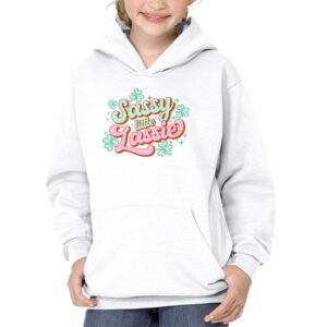 St Patricks Day Shirt Sassy Little Lassie Kids Toddler Girl Hoodie 3