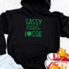 St Patricks Day Shirt Sassy Little Lassie Kids Toddler Girl Hoodie