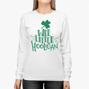 St Patricks Day Shirt Wee Little Hooligan Teen Boy Toddler Longsleeve Tee 2 2