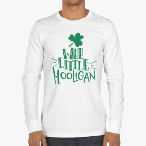 St Patricks Day Shirt Wee Little Hooligan Teen Boy Toddler Longsleeve Tee 3 2