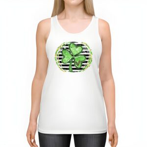 St. Patricks Day Shamrock Irish Leopard Print Women Girls Tank Top 2 3