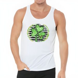 St. Patricks Day Shamrock Irish Leopard Print Women Girls Tank Top 3 3