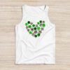 St. Patricks Day Shamrock Irish Leopard Print Women Girls Tank Top