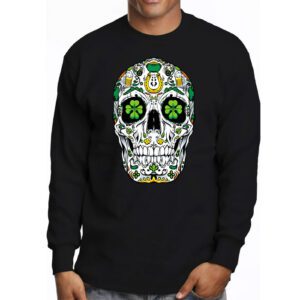 Sugar Skull Saint Patricks Day of Dead Longsleeve Tee 3 1