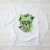Sugar Skull Saint Patricks Day of Dead Longsleeve Tee